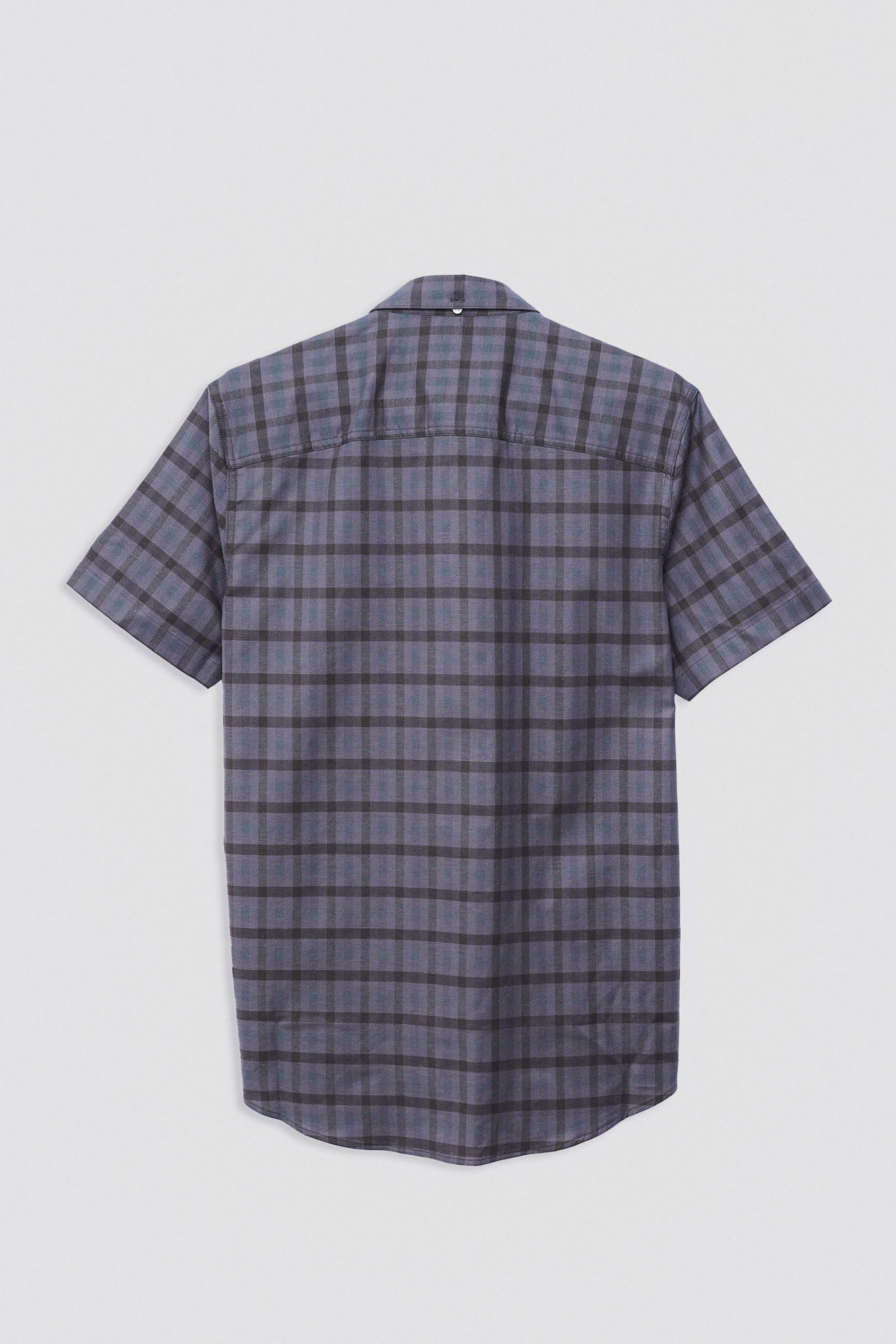 Check Short Sleeve Oxford Shirt