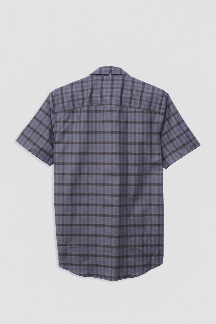 Check Short Sleeve Oxford Shirt