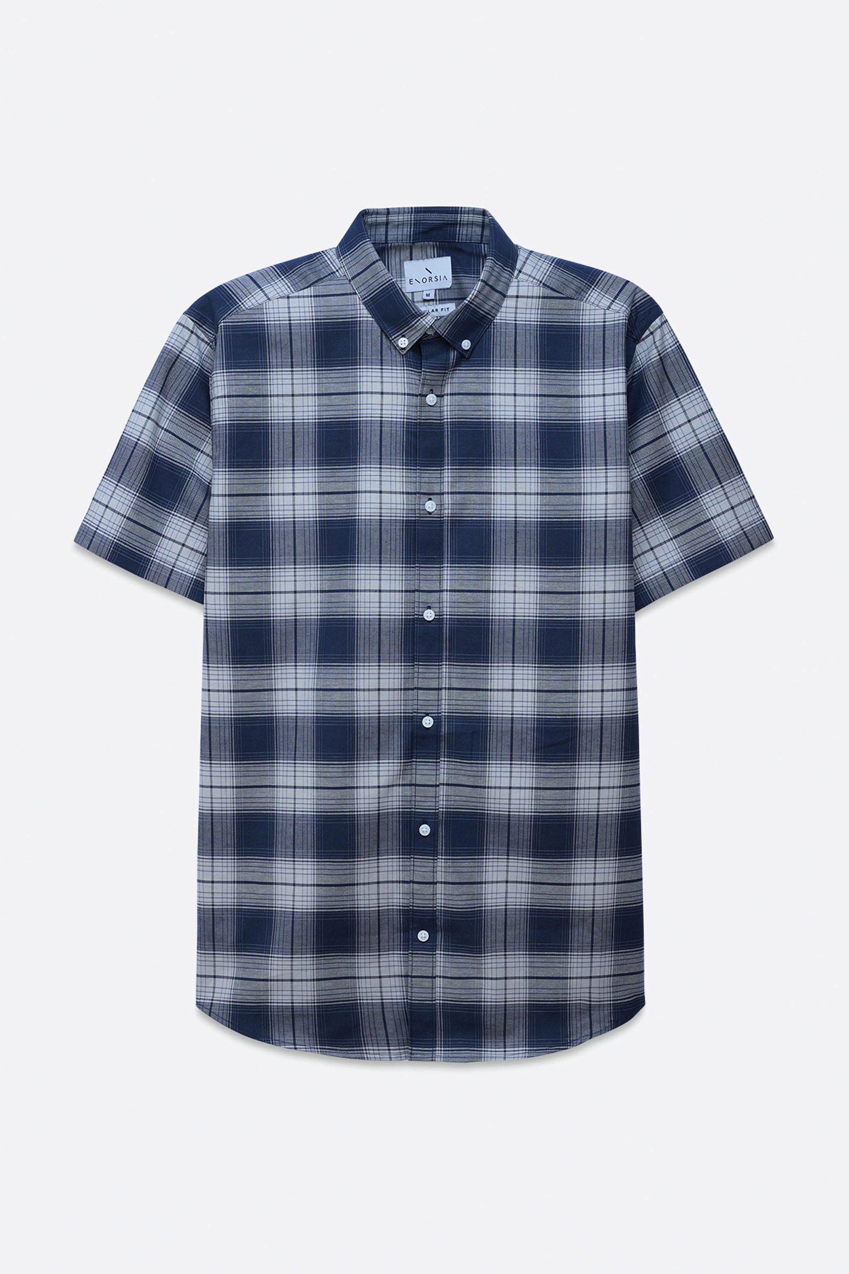 Check Short Sleeve Oxford Shirt