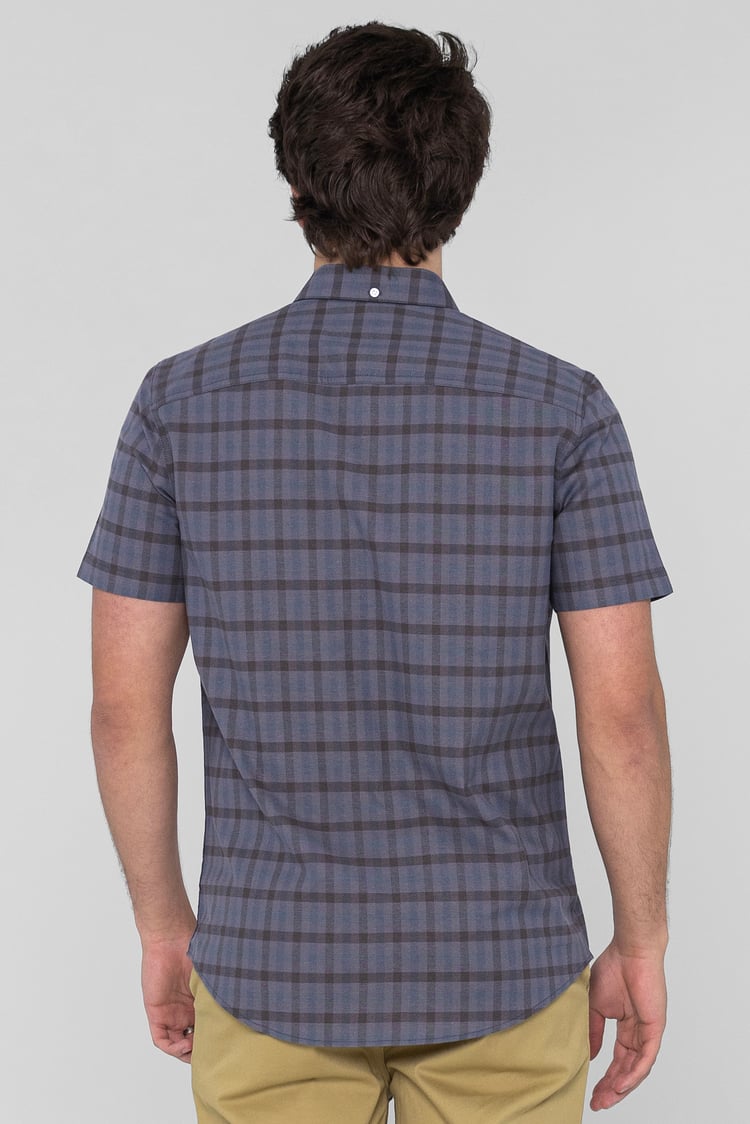 Check Short Sleeve Oxford Shirt