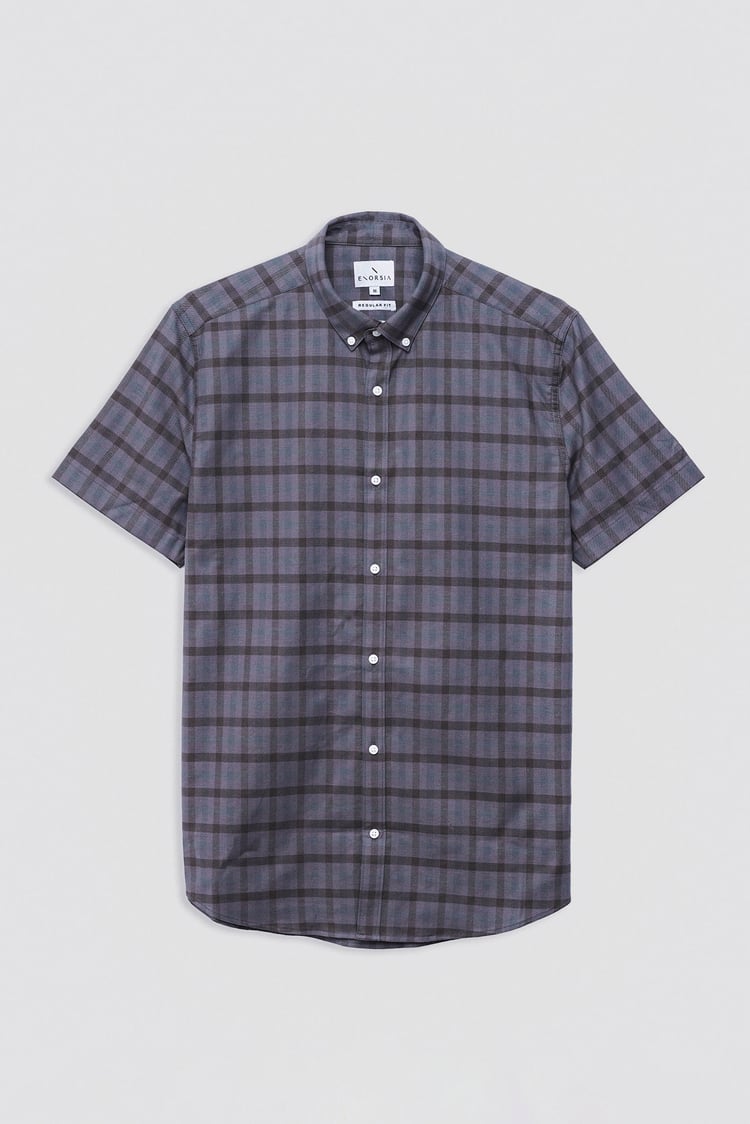 Check Short Sleeve Oxford Shirt