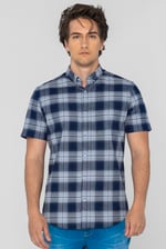 Check Short Sleeve Oxford Shirt