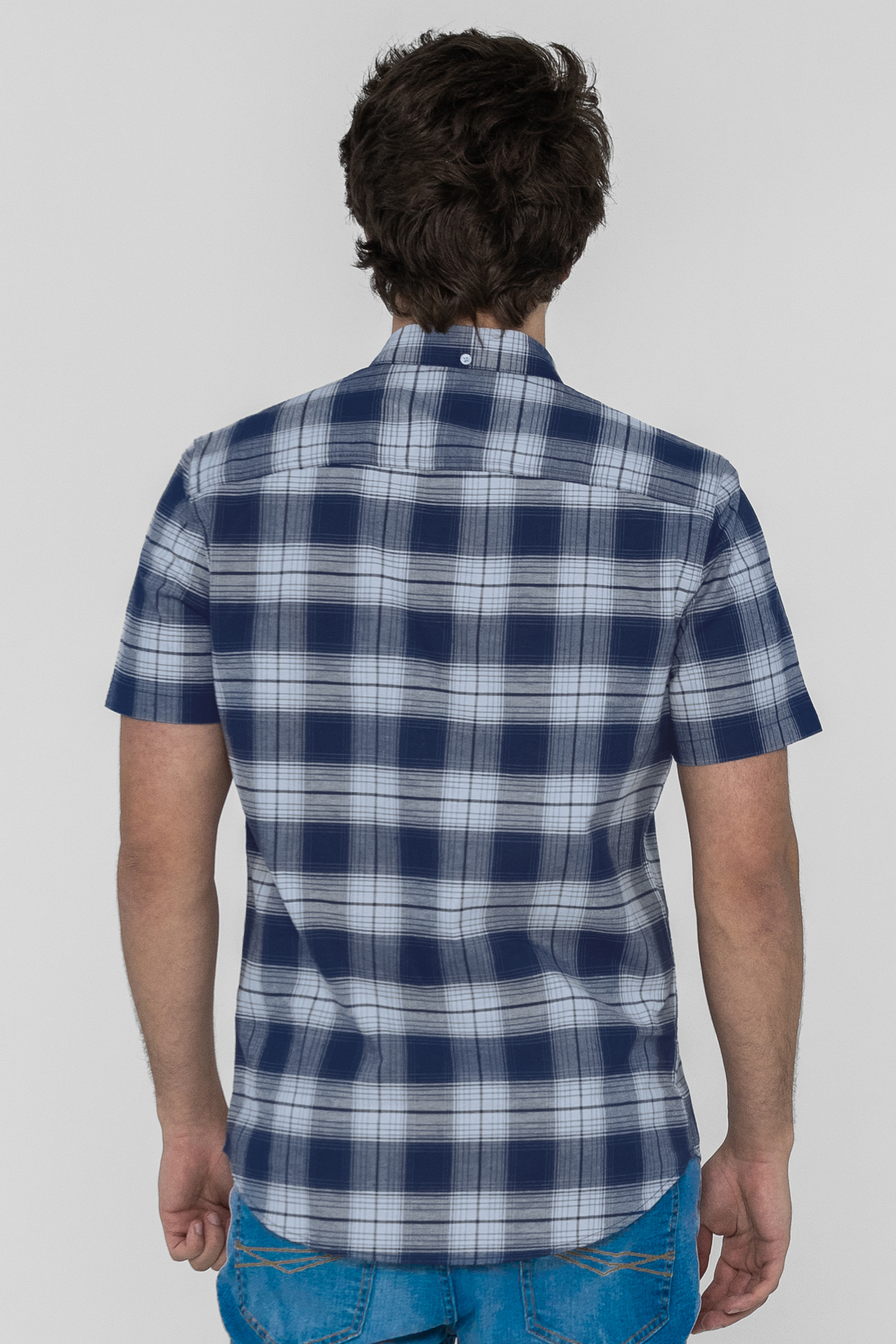 Check Short Sleeve Oxford Shirt