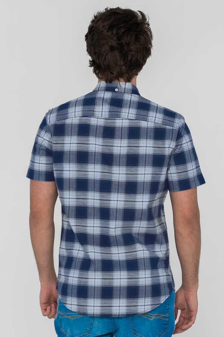 Check Short Sleeve Oxford Shirt