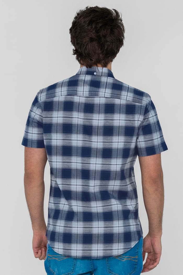 Check Short Sleeve Oxford Shirt