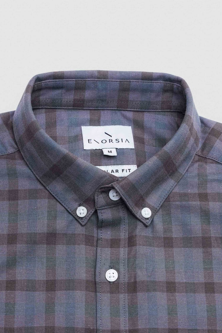 Check Short Sleeve Oxford Shirt