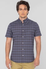 Check Short Sleeve Oxford Shirt
