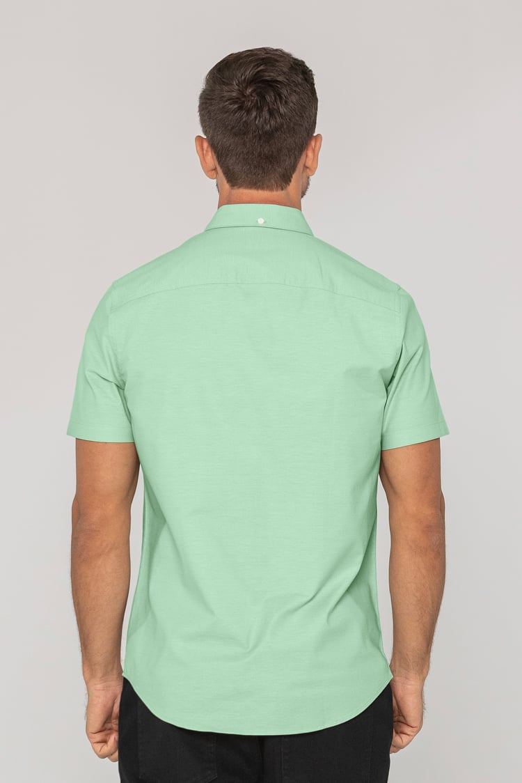 Mens Solid Short Sleeve Shirt