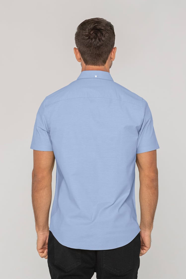 Mens Solid Short Sleeve Shirt