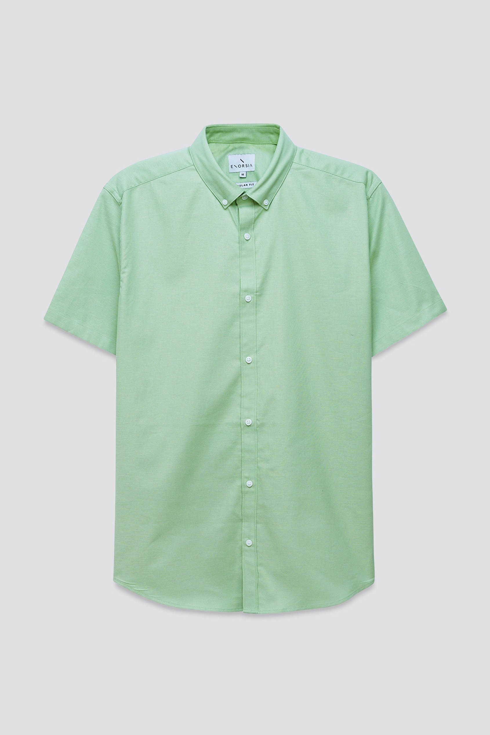 Mens Solid Short Sleeve Shirt