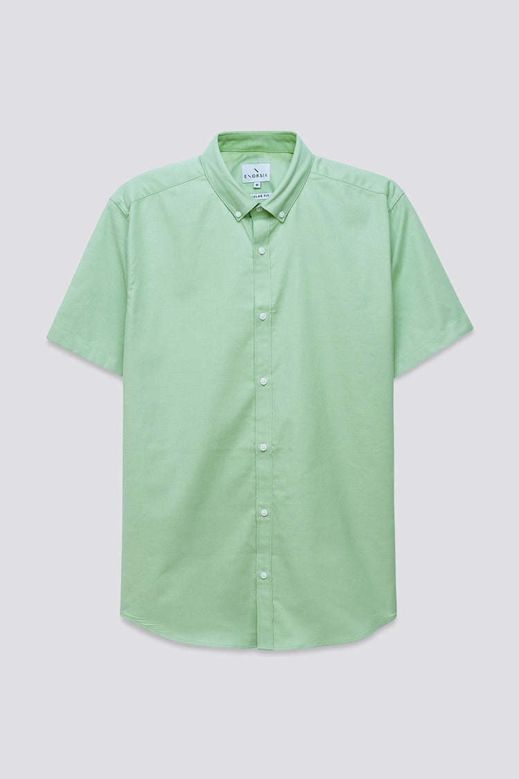 Mens Solid Short Sleeve Shirt