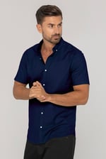 Mens Solid Short Sleeve Shirt