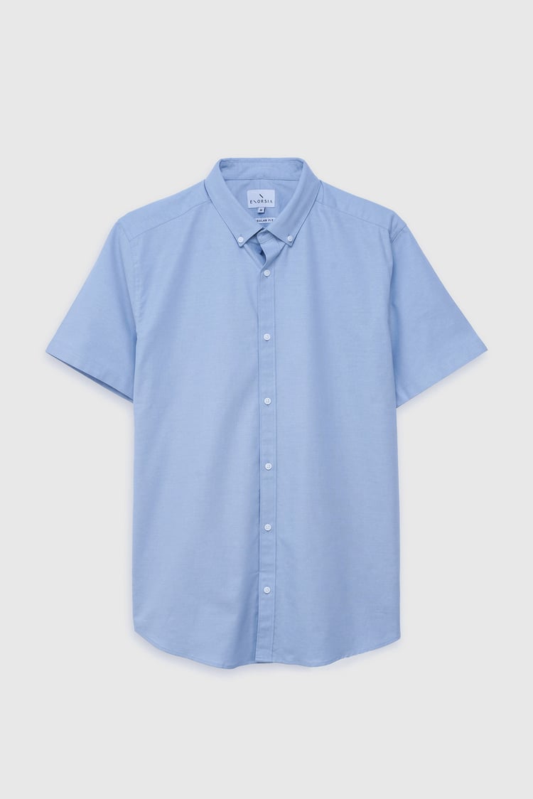 Mens Solid Short Sleeve Shirt