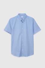 Mens Solid Short Sleeve Shirt
