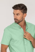 Mens Solid Short Sleeve Shirt