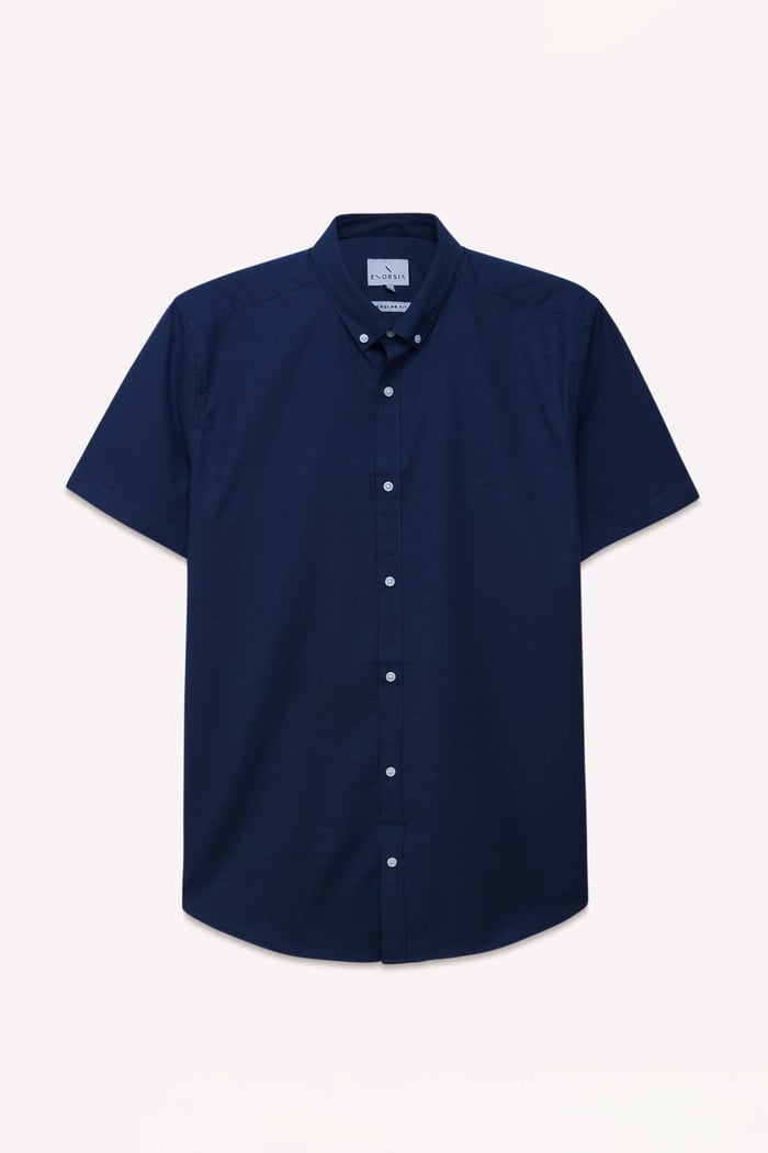 Mens Solid Short Sleeve Shirt