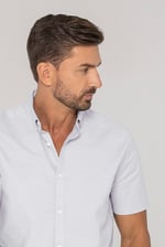 Mens Solid Short Sleeve Shirt