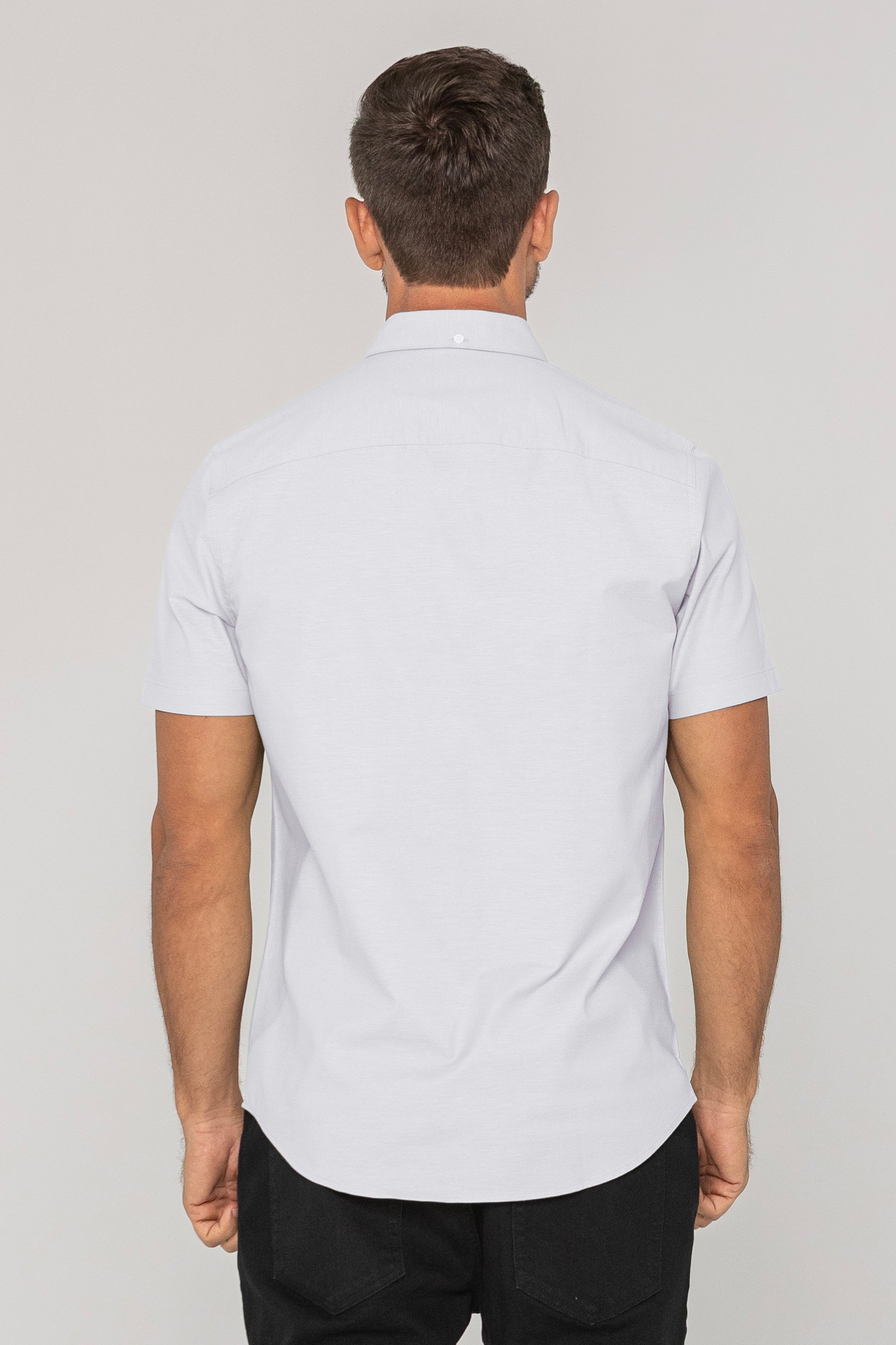 Mens Solid Short Sleeve Shirt