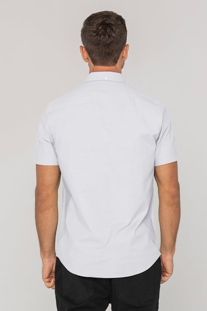 Mens Solid Short Sleeve Shirt