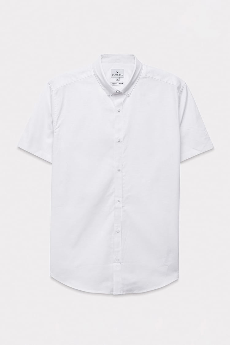 Mens Solid Short Sleeve Shirt