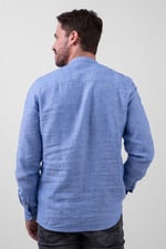 Band Collar Linen Shirt