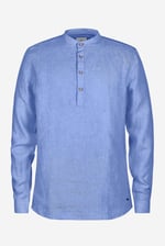 Band Collar Linen Shirt