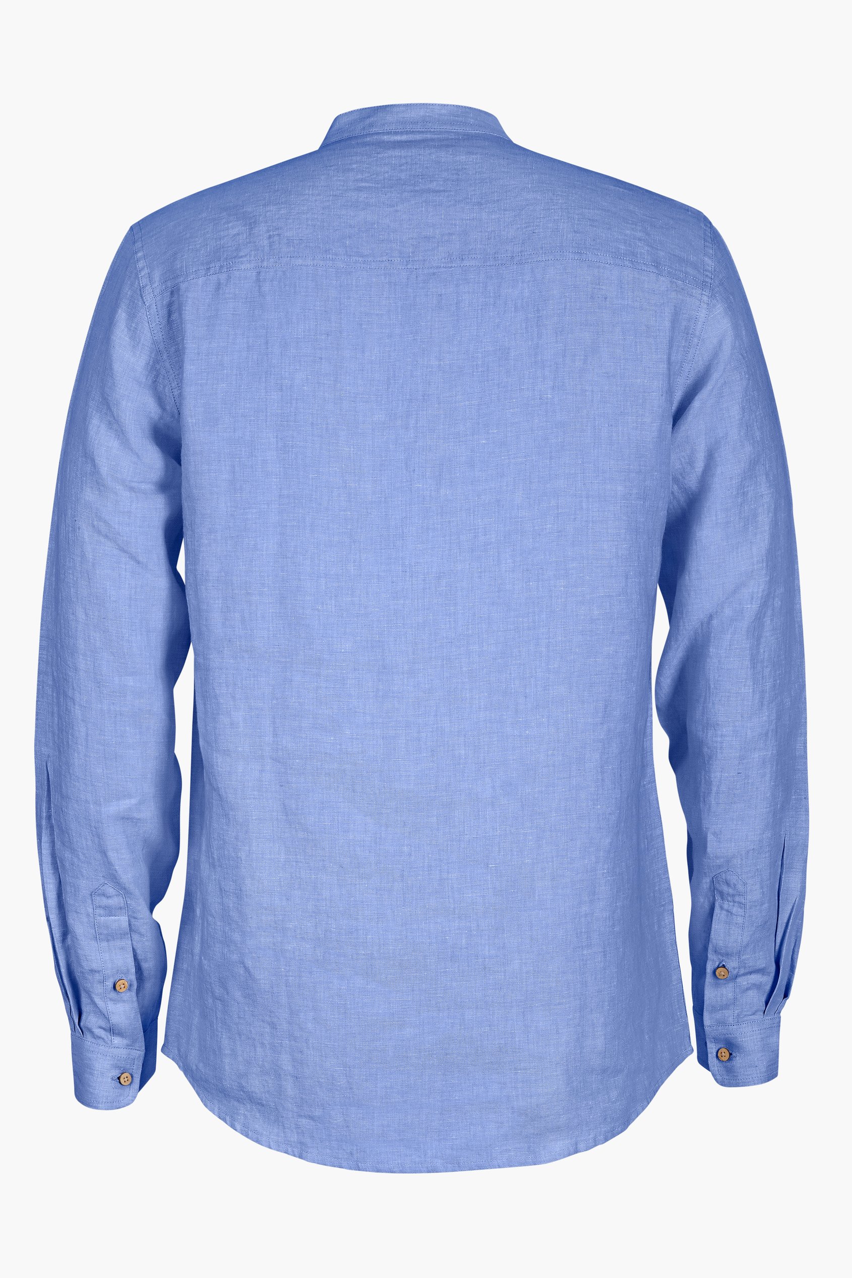 Band Collar Linen Shirt