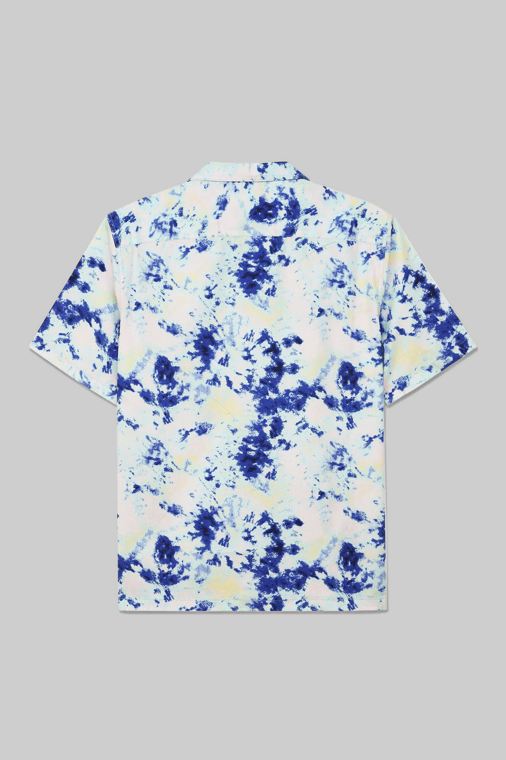 Revere Collar Short Sleeves Printed Shirt
