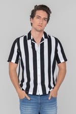 Revere Collar Short Sleeves Shirt