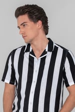 Revere Collar Short Sleeves Shirt