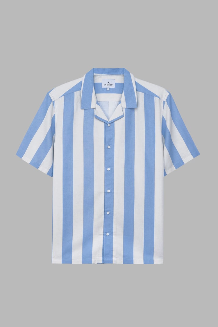 Revere Collar Short Sleeves Shirt