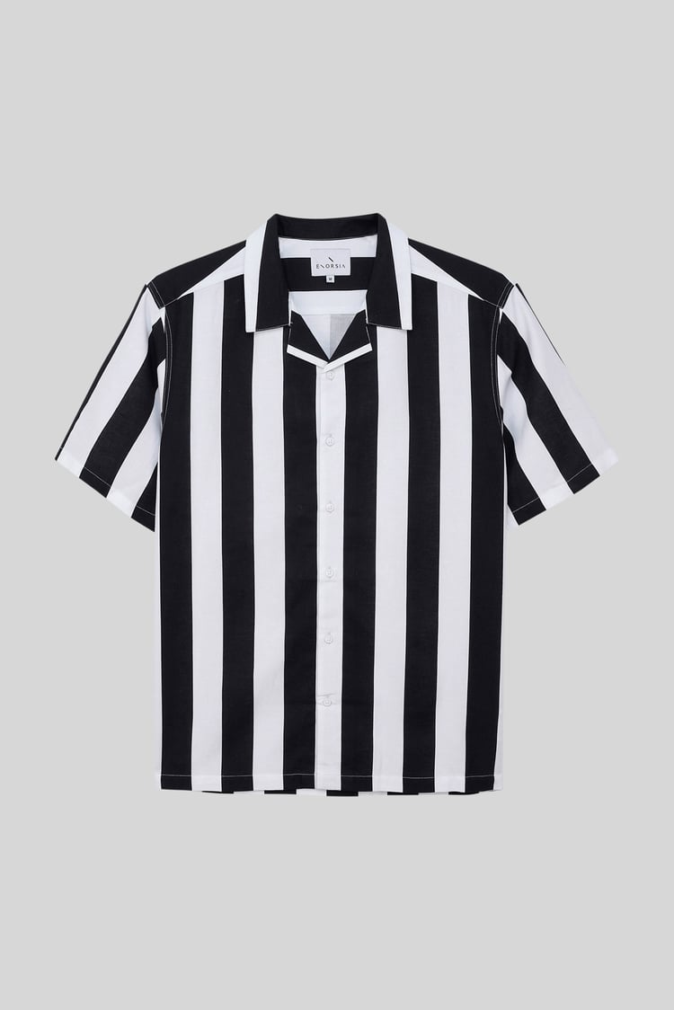 Revere Collar Short Sleeves Shirt