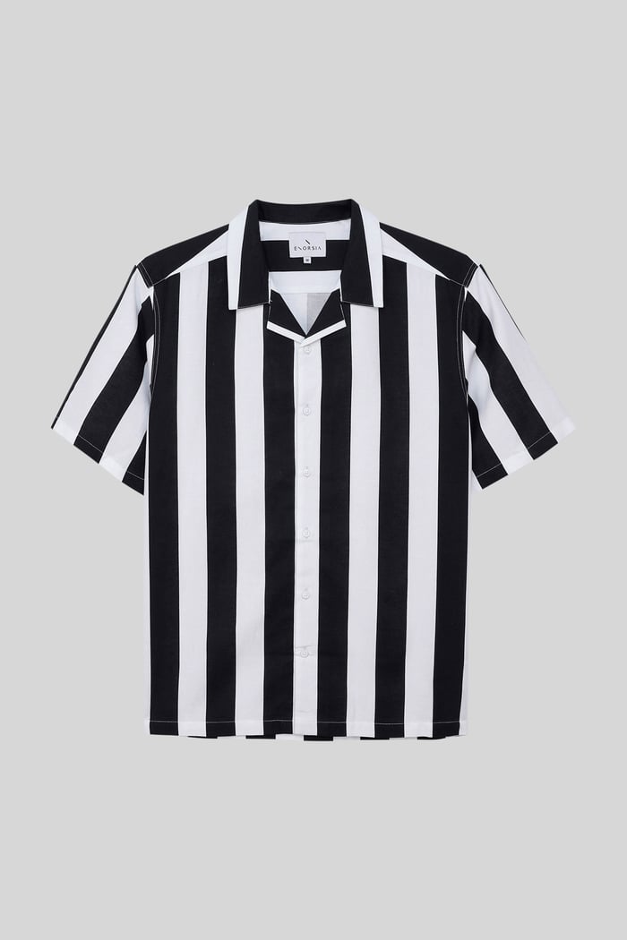 Revere Collar Short Sleeves Shirt