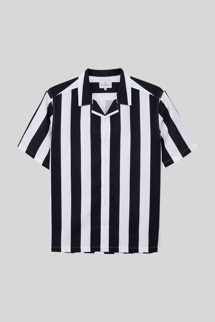 Revere Collar Short Sleeves Shirt