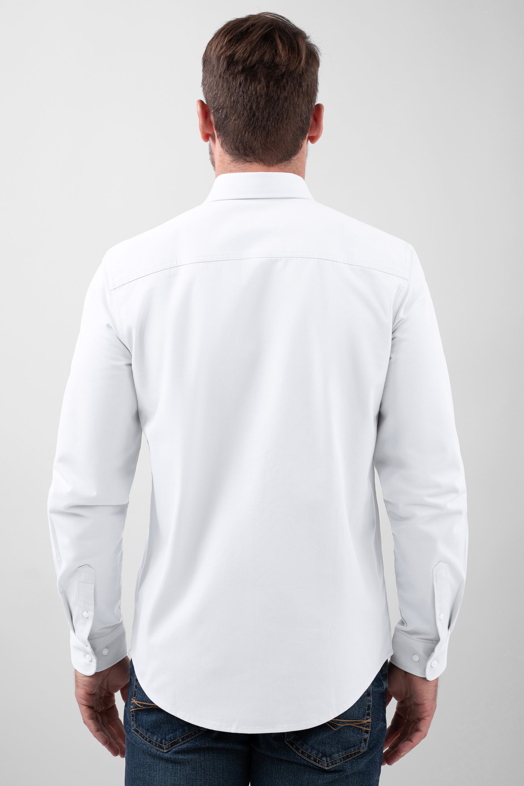 Mens Button Down Collar L/S Shirt