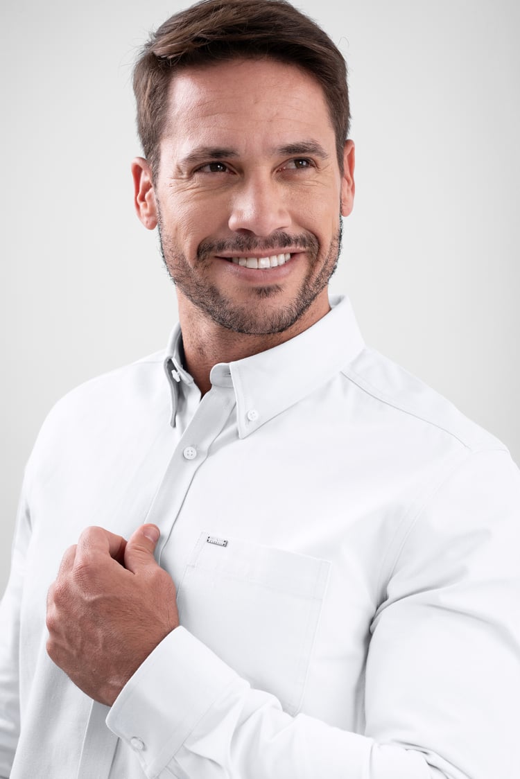 Mens Button Down Collar L/S Shirt