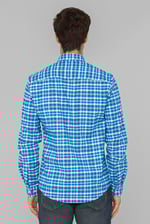 Men Button Down Collar Long Sleeve Shirt