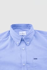 Men Button Down Collar Long Sleeve Shirt