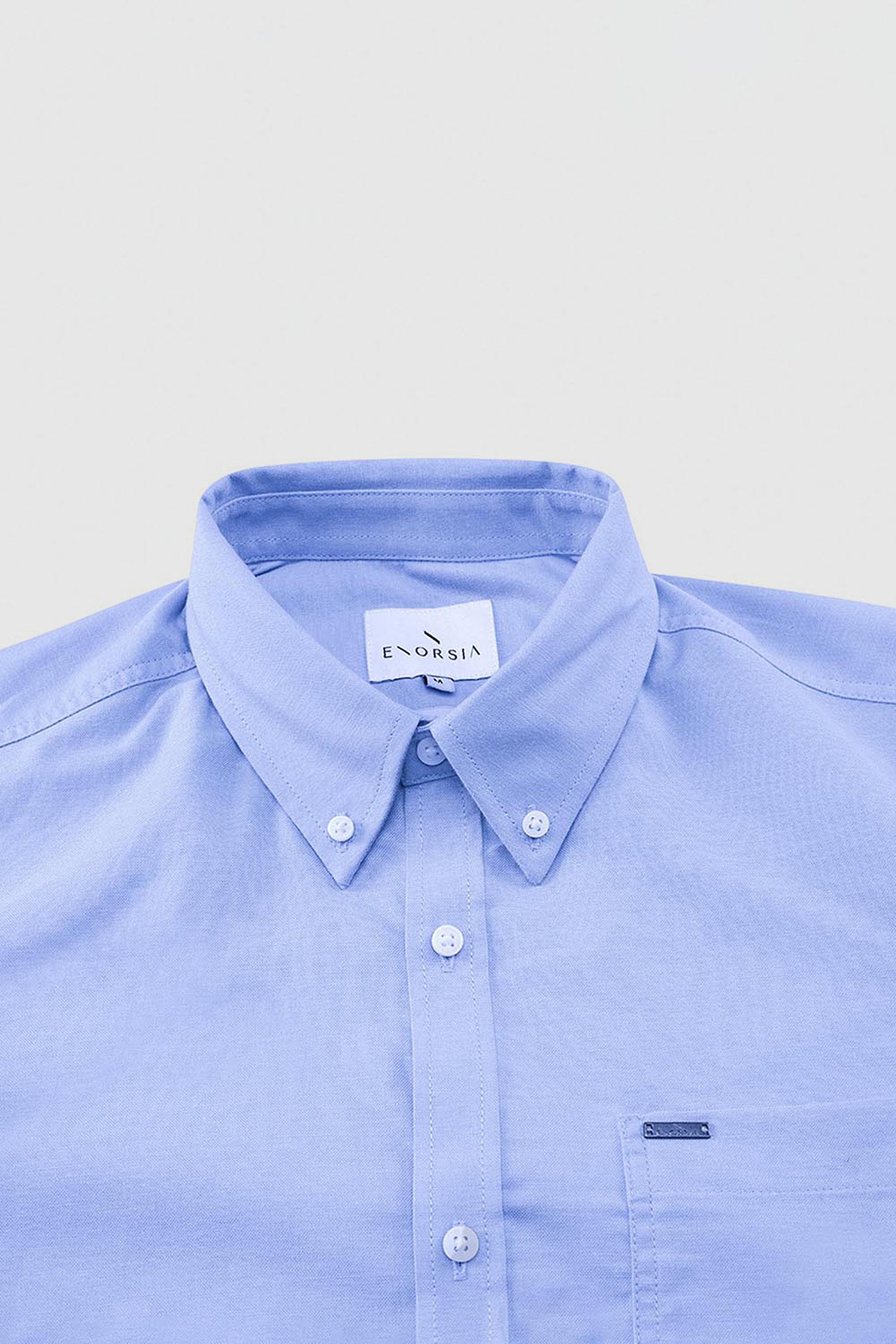 Men Button Down Collar Long Sleeve Shirt