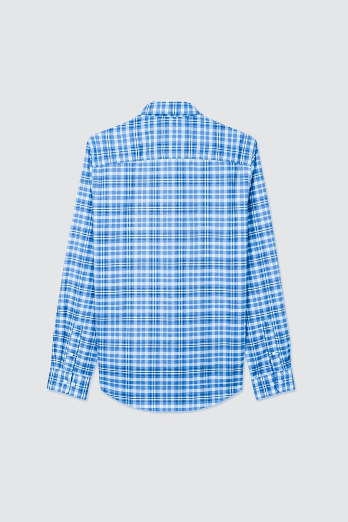 Men Button Down Collar Long Sleeve Shirt