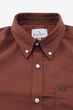 Men Button Down Collar Long Sleeve Shirt