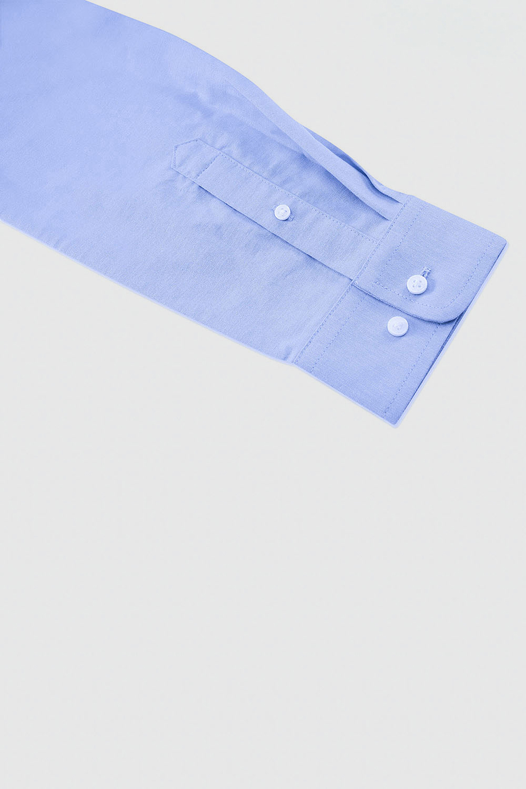 Men Button Down Collar Long Sleeve Shirt