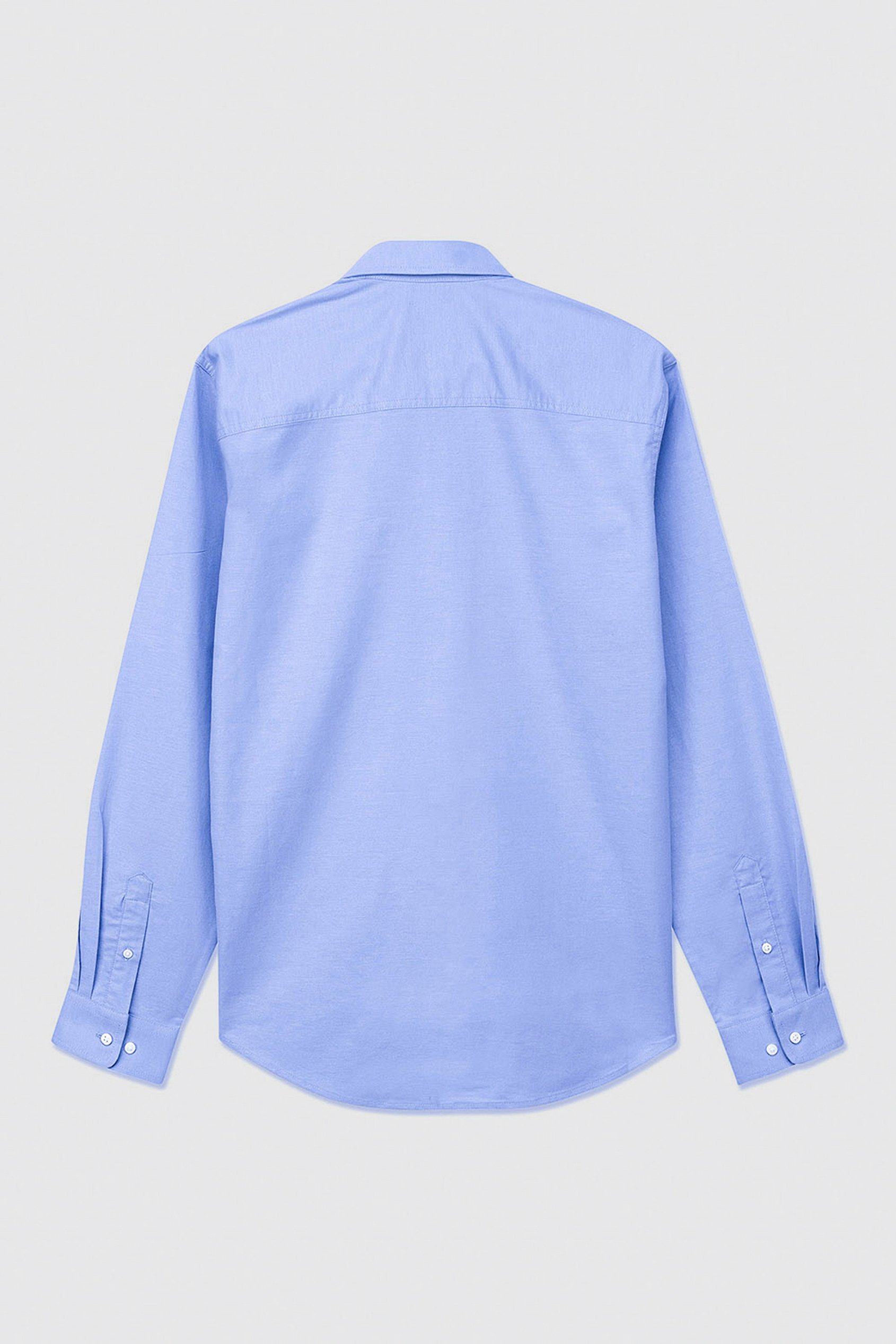 Men Button Down Collar Long Sleeve Shirt