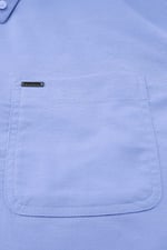 Men Button Down Collar Long Sleeve Shirt