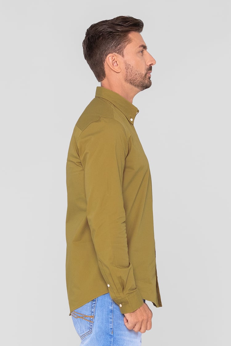 Solid Long Sleeve Regular Fit Shirt