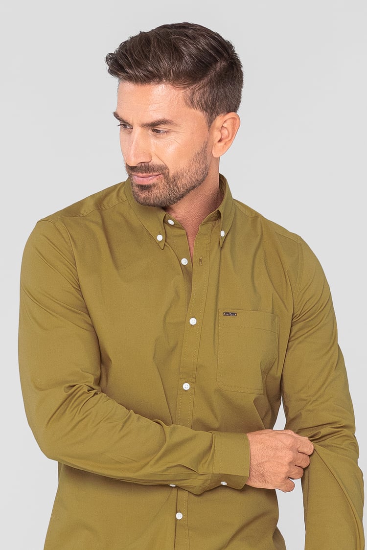 Solid Long Sleeve Regular Fit Shirt