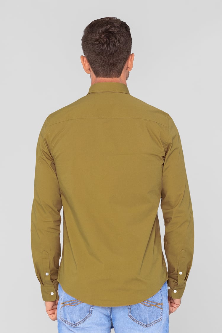 Solid Long Sleeve Regular Fit Shirt