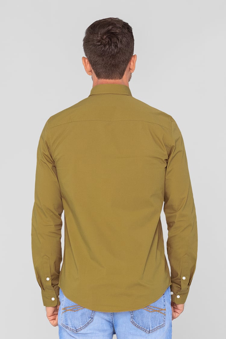 Solid Long Sleeve Regular Fit Shirt