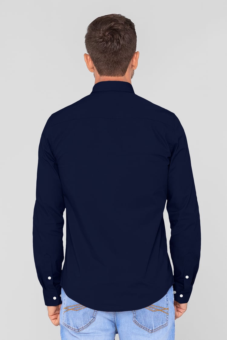 Solid Long Sleeve Regular Fit Shirt