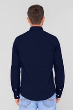 Solid Long Sleeve Regular Fit Shirt